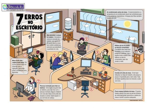 7 erros no escritório